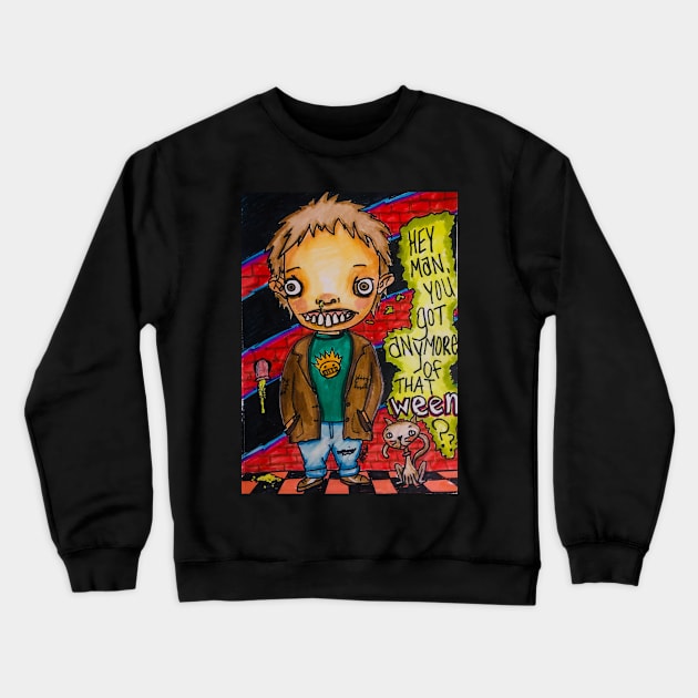 Ween fiend Crewneck Sweatshirt by studio.143